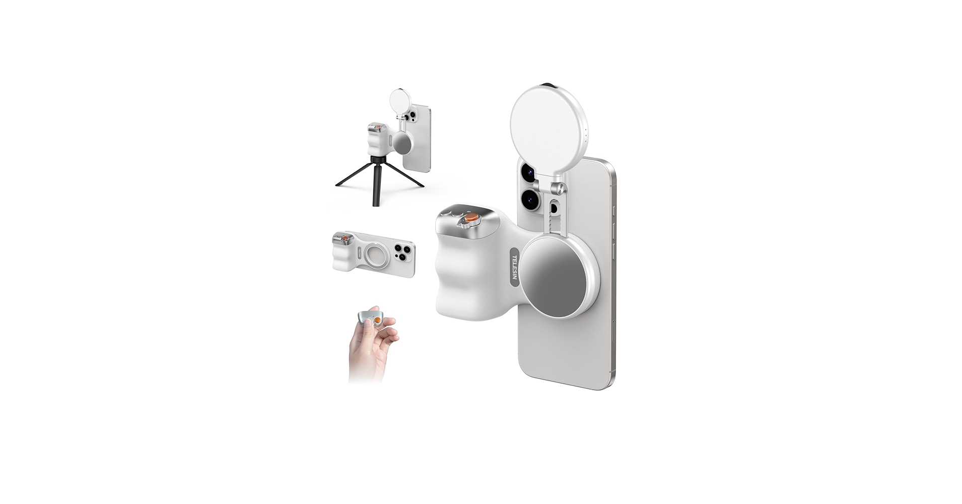 【新着商品】TELESIN スマホグリップ マグネット 自撮りグリップ ipho 31ygM5BxLgL.jpg_BO30,255,255,